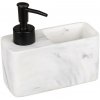 Wenko WENKO 54668100 - Dávkovač mydla RESA 14,5x14,3 cm biela/čierna WE0551 + záruka 3 roky zadarmo + záruka 3 roky zadarmo