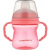Canpol babies Hrnček so silikónovým náustkom FirstCup 150ml - ružový