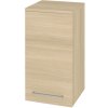 Mereo, Mereo Bino kúpeľňová skrinka horná 63 cm, pravá, dub Sand Barbera, MER-CN636