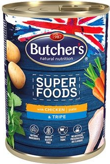 Butcher\'s Dog Superfood dršťky a kuřecí Paté 400 g