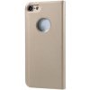 AppleMix Puzdro pre Apple iPhone 7 / 8 / SE (2020) / SE (2022) - plast / umelá koža - stojan - zlaté