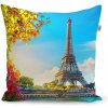 Sablio Vankúš Paríž Eiffelova veža Flowers - 40x40 cm