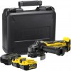 Stanley SFMCG700M2K - AKU uhlová brúska 125mm 20V, súprava 2×4Ah