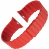 FIXED Magnetic Strap s magnetickým zapínaním pre Apple Watch 42/44/45mm červený FIXMST-434-RD