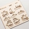 Tématické doštičky s príslušenstvom Medium, SHIPS