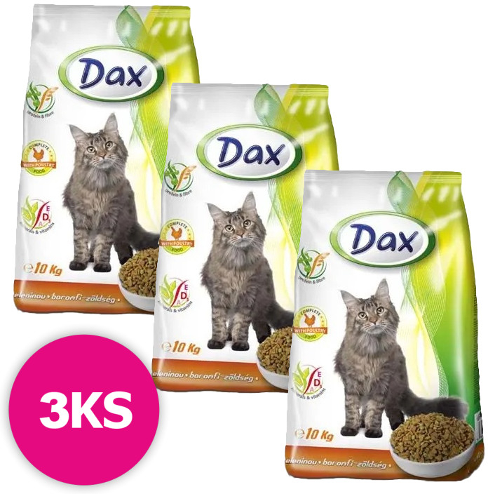 DAX Cat hydina zelenina 3 x 10 kg