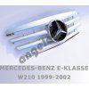 Mercedes E W210 predná maska AMG, strieborná s chrómom