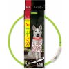 DOG FANTASY Obojok svietiaci zelený 65cm