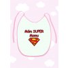 Detský podbradník Mám super mamu ružový