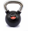 TRINFIT Kettlebell kov / guma s chrom madlem PREMIUM 14 kg