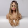Blond paruka Blond parochňa Alora s čiernym melírom