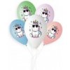 Smart Balloons Balónik/Balonky nafukovacie s potlačou jednorožec 13'' priemer 33cm 5ks v sáčku