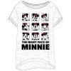 E plus M · Dámske tričko na spanie Disney - Minnie Mouse - motív The many face of Minnie M Šedá
