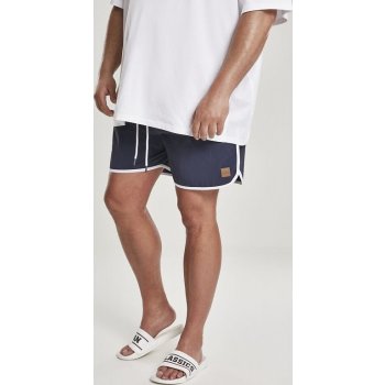 Urban Classics krátke nohavice Retro Swimshorts navy/white