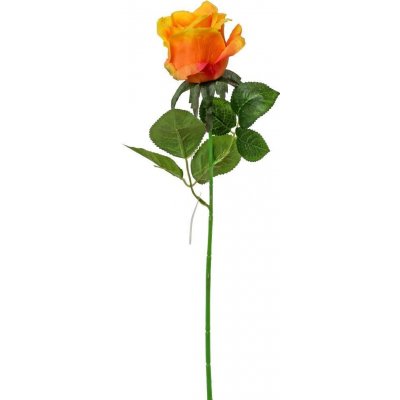 Ruža kus oranžová 45cm 202338 - Umelé kvety