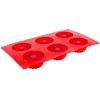 Banquet Silikonová forma na mini bábovičky 6ks 29,5x17,5x3,5cm Culinaria red