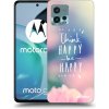Picasee silikónový čierny obal pre Motorola Moto G72 - Mysli pozitívne!