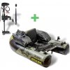 BLACK CAT - Sada Belly Boat Battle Boat + Elektromotor CR30VF Electric Outboard Motor