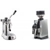 La Pavoni Stradivari Professional Lusso + Eureka Mignon Zero 65 All Purpose, CR chrome
