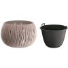 Prosperplast Sandy Bowl kvetináč 29 cm mocca DSK290