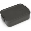 Brabantia Desiatový box MAKE & TAKE BENTO 1,1 l, tmavosivá