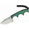 CRKT CR-2387 Minimalist ® Bowie Gears malý nôž na krk 5,3 cm, zeleno-čierna, G10, puzdro