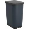 ROTHO Ribo Silver - odpadkový koš s pedálem – 35l