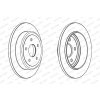 Brzdový kotúč FERODO (Federal-Mogul) DDF1813C