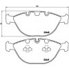 BREMBO Sada brzdových platničiek kotúčovej brzdy P06028