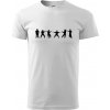 Karate postavy - Klasické pánske tričko vyššej gramáže - 4XL ( Biela )