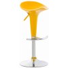 Design-Shop Plastová barová stolička Shine - Žltá