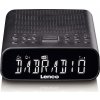 LENCO CR-606BK - Rádiobudík s DAB+/FM, Modrátooth® a veľkým stmievateľným LCD displejom - čierny