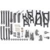 Sada na prestavbu podvozku Traxxas HD šedá (pre Rustler a Stampede)