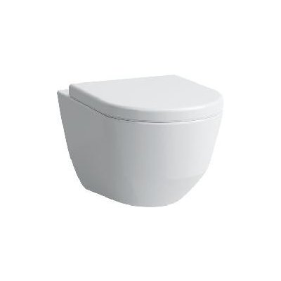 Laufen Pro - Závesné WC Compact, 490x360 mm, Rimless, biela H8209650000001