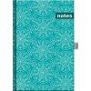 Notes poznámkový SNOWFLAKE A5 138x205 mm štvorčekový 96 listov