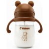 Kidnort hrnček so slamkou Bringebaer 240 ml hnedý