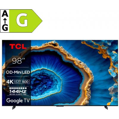 TCL C805 QD-Mini Smart LED TV 98" 4K UHD/DVB-T2 (98C805)