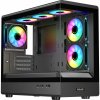 EVOLVEO Ursus, skriňa mATX, 6x ARGB ventilátor 120mm, sklenená bočnica + predný panel