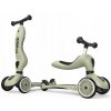 Scoot and Ride kolobežka a odrážadlo Highwaykick1 2v1 pre deti 1-5 rokov olivová