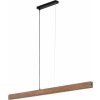 TK Lighting Teo závesné svietidlo 1x36 W čierna-drevená 1449