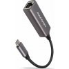 AXAGON ADE-TRC, USB-C 3.2 Gen 1 - Gigabit Ethernet síťová karta, auto instal, titanově šedá