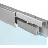 SISCO SISTEM SC - POSUVNÝ SYSTÉM 100 SILENT GLASS 120 KG s obojstranným krytom na profil Prevedenie: SC – posuvný systém 100 SILENT GLASS pre jednokrídlové dvere 1D 1500/120 s obojstranným krytom
