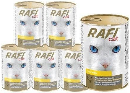 RAFI Kúsky pre mačky s hydinovým mäsom v omáčke 6 x 415 g