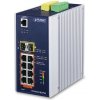 PLANET IGS-6325-8UP2S sieťový prepínač Riadený L3 Gigabit Ethernet (10/100/1000) Podpora napájania cez Ethernet (PoE) Hliník, Čierna (IGS-6325-8UP2S)
