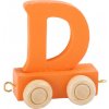 Dřevěný vláček barevná abeceda písmeno D