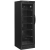 TEFCOLD Chladiaca skriňa krídlové dvere CEV 425 BLACK L/H, 345 l - čierna TEFCOLD
