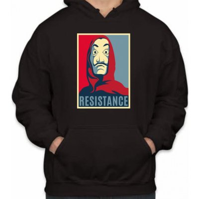 Fajntričko Mikina - Resistance látky čierna Pánsky/UNISEX, Veľkosť