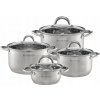 Súprava hrncov Ambition Solar nerezová oceľ 8 ks