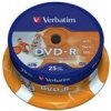 1x25 Verbatim DVD-R 4,7GB 16x Speed, wide printable