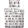 SVITAP sleep well Obliečky mikroflanel Mačky na streche 140 × 200, 70 × 90 cm